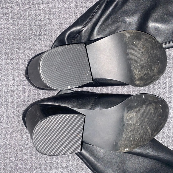 Steve Madden Over The Knee black stretch ladies boots, Size 10 - Picture 2 of 6